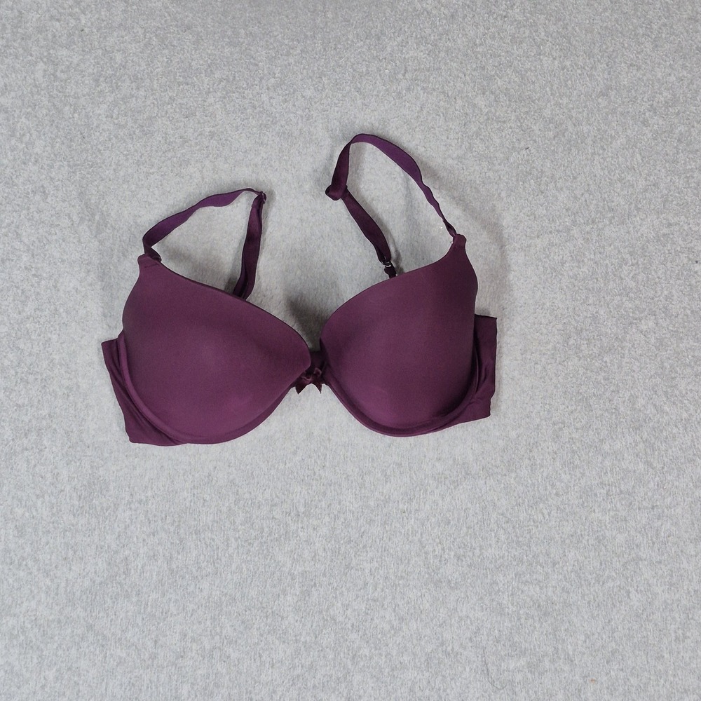 Victoria's Secret Women Bra 34D Purple Push Up Smooth Push Up Underwired